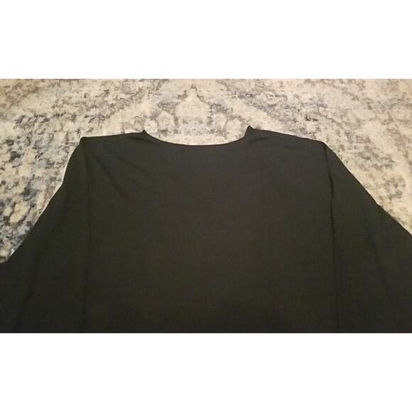 Roaman's WOMEN'S Black LONG SLEEVE V NECK 2 Pockets Light SWEATER Size 34/36 -4X - Picture 13 of 16